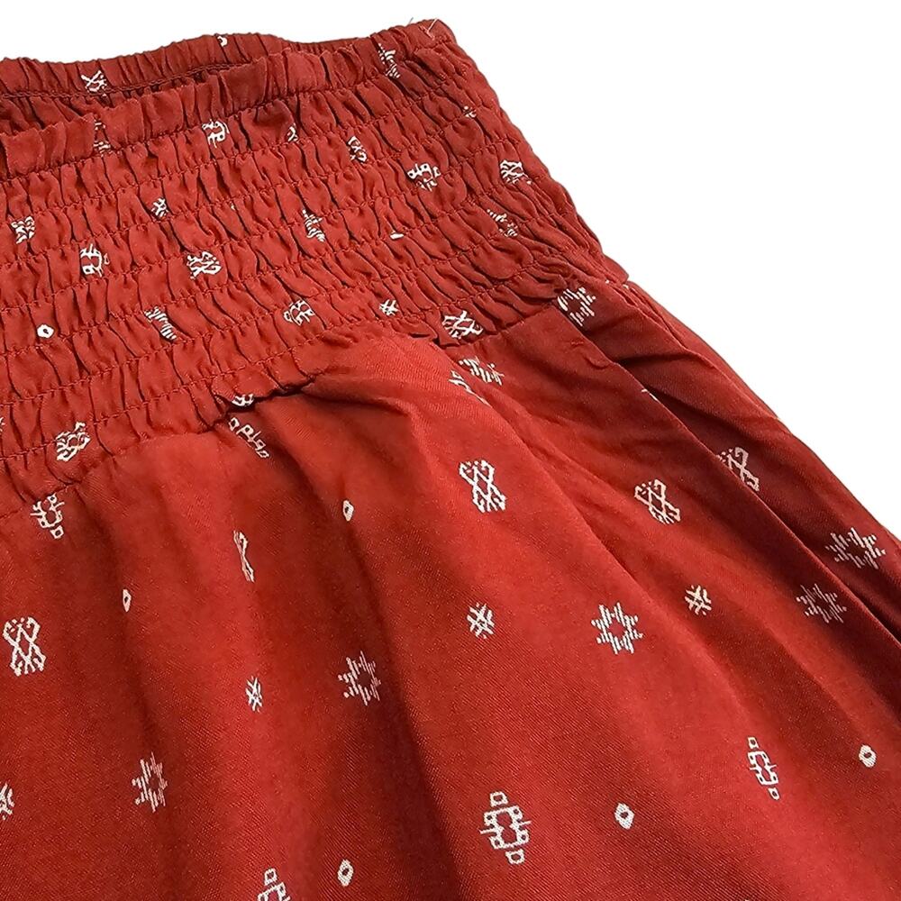 NWT Torrid Wide Leg Pants Womens Size 1X Orange Pull On Palazzo Geometric Print - Picture 6 of 15